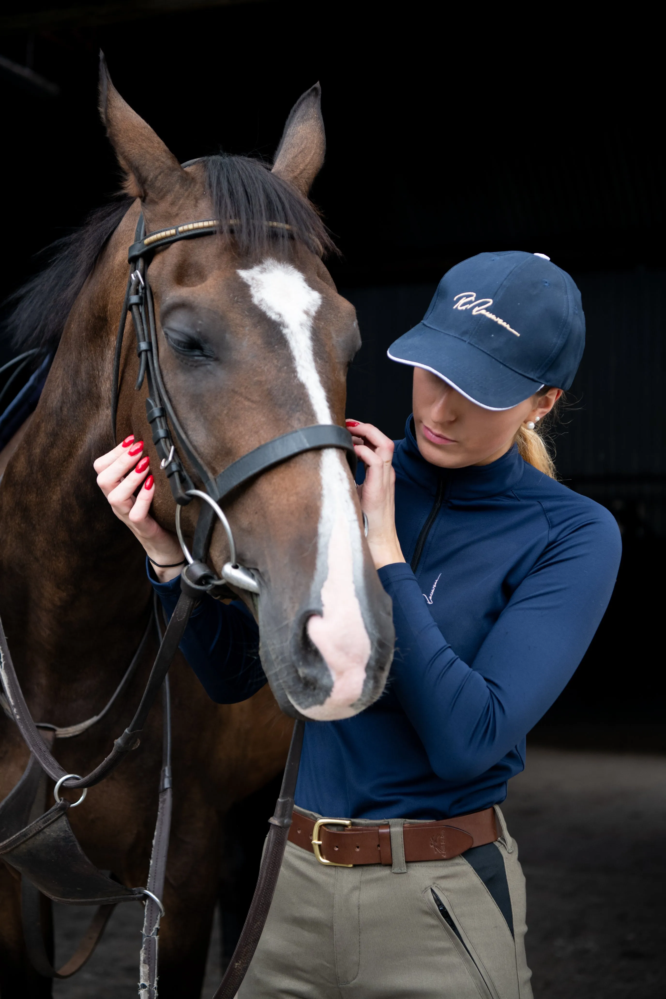 Adults Half Zip Baselayer - Long Sleeve - Signature Navy