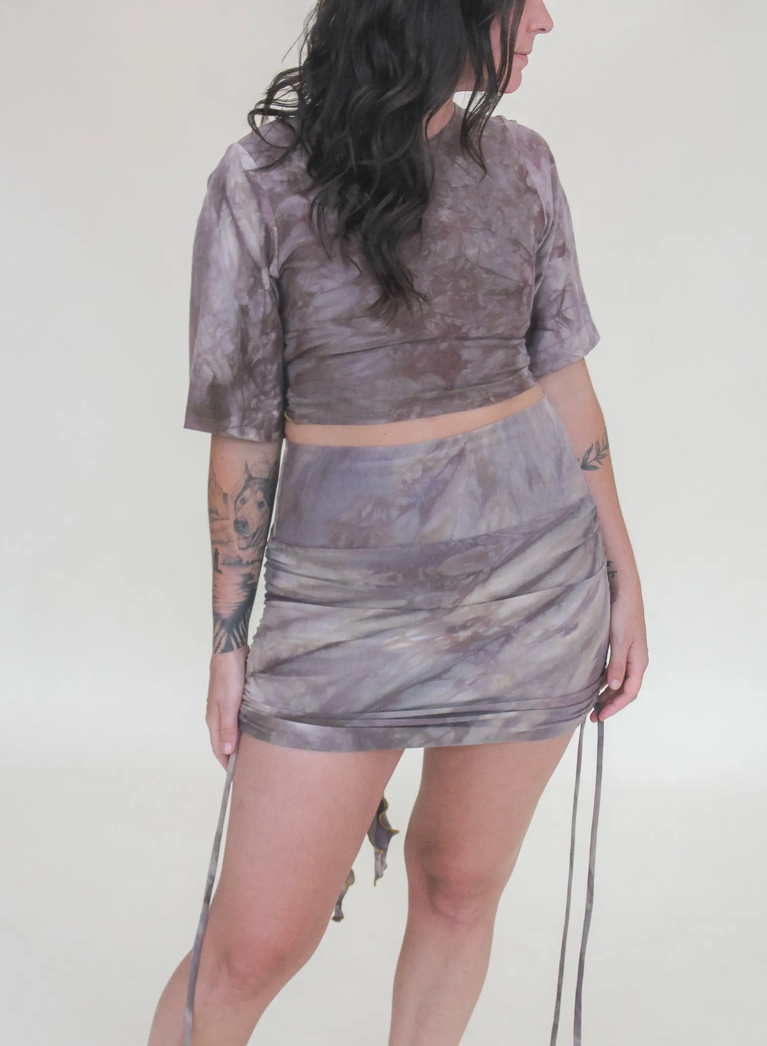 'Amethyst Deceiver' Cinch Mini Skirt