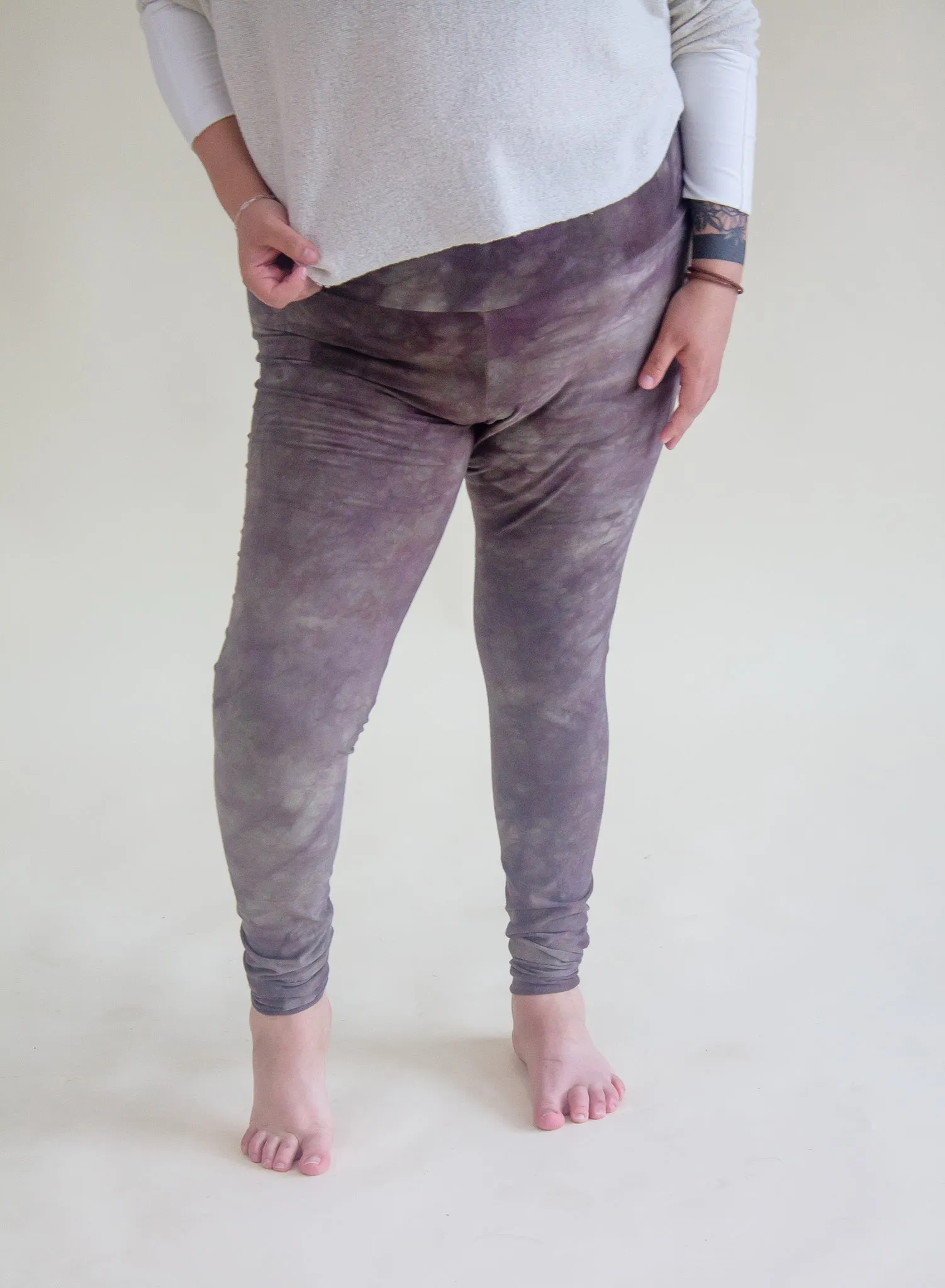 'Amethyst Deceiver' Hemp/Cotton Leggings