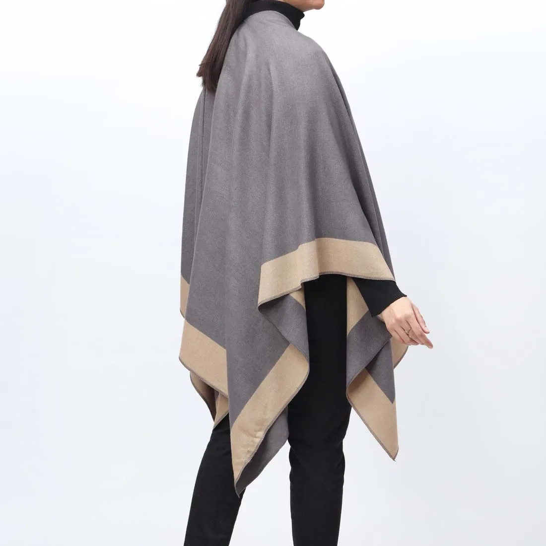 Beige Cape Shawl PW9806