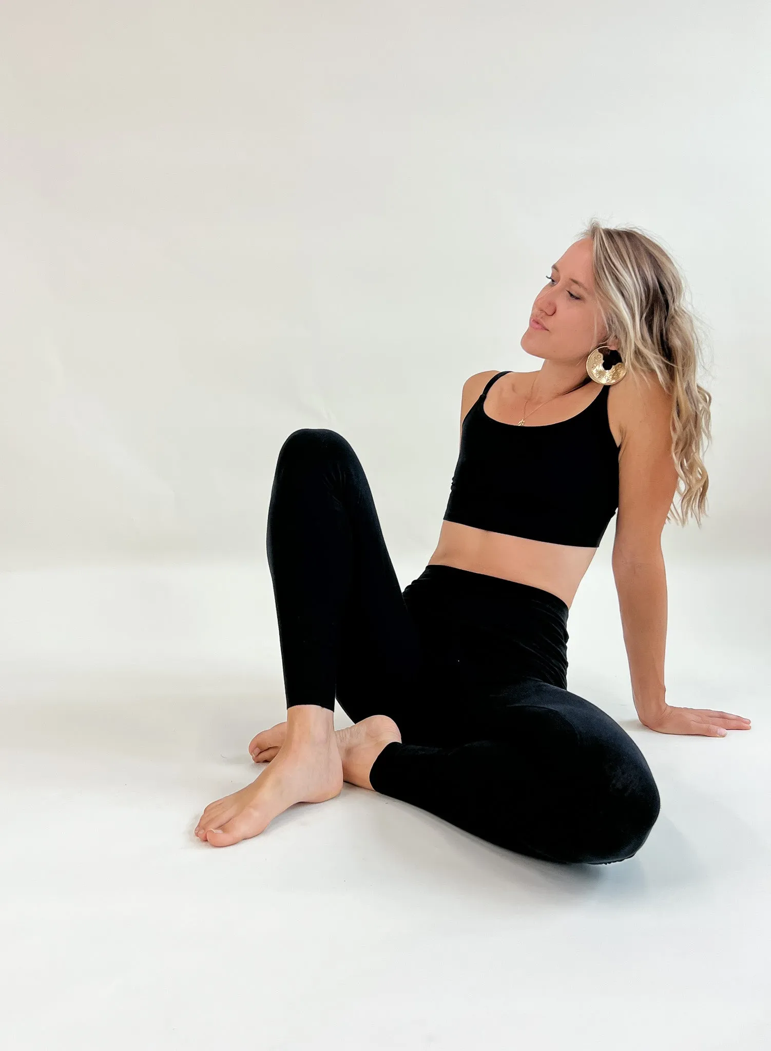 'Black' Hemp/Cotton Leggings