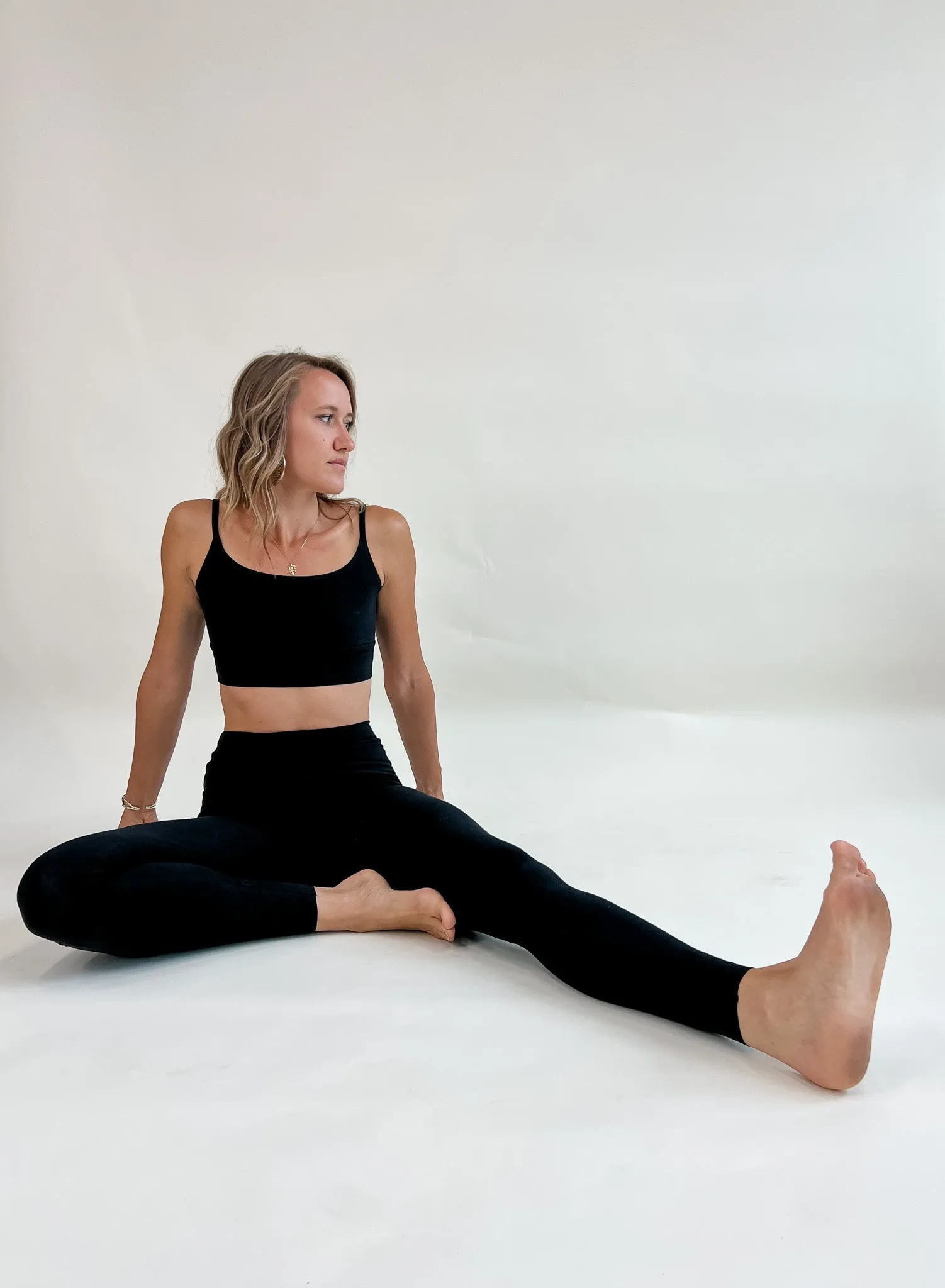 'Black' Hemp/Cotton Leggings