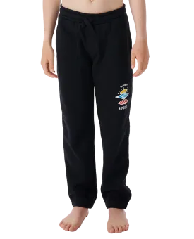 Boys Icons Of Surf Joggers in Black