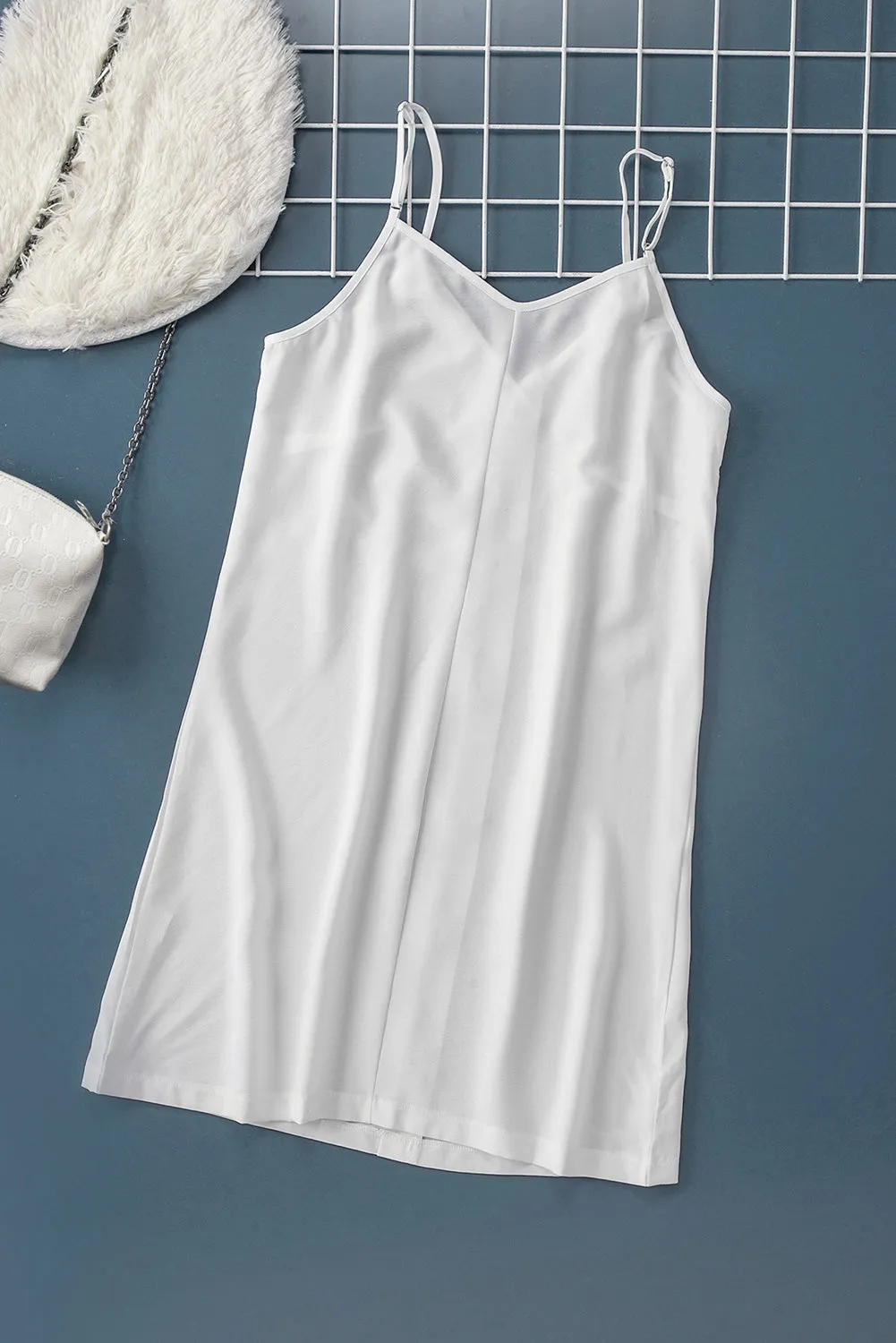 Buttoned Slip Dress