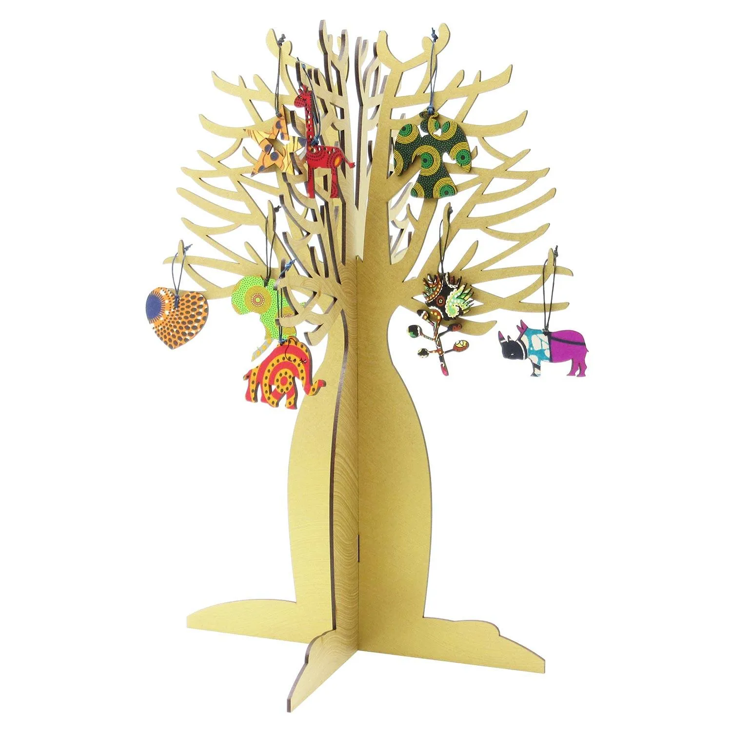 Cape Lasercut Gold Baobab Tree & Decorations