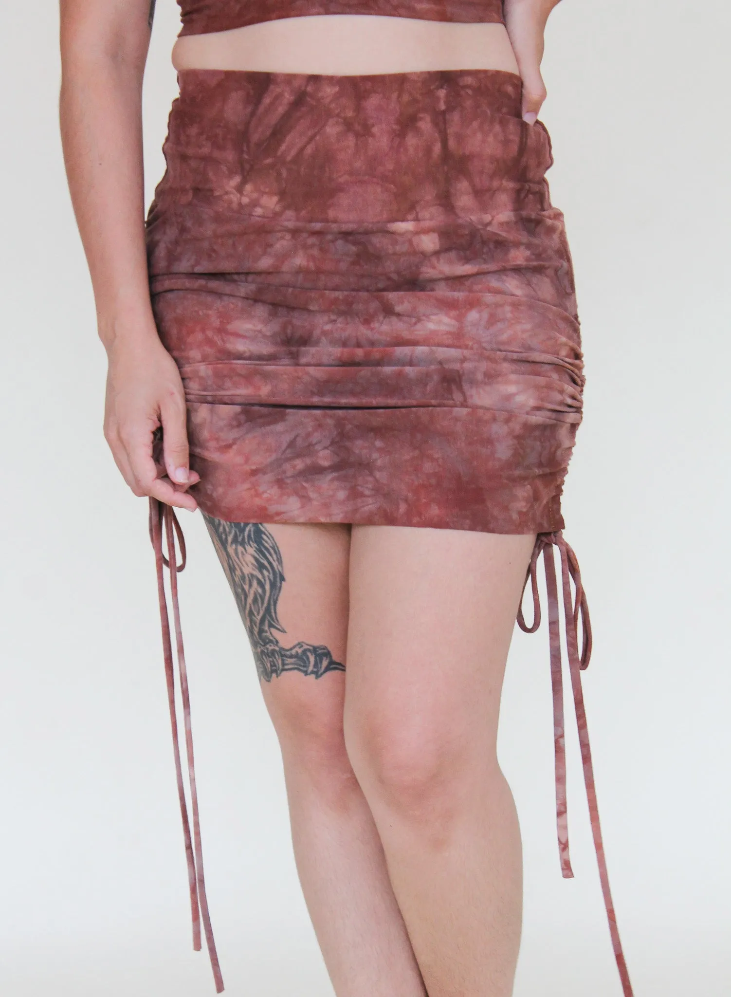 'Cocoa' Cinch Mini Skirt