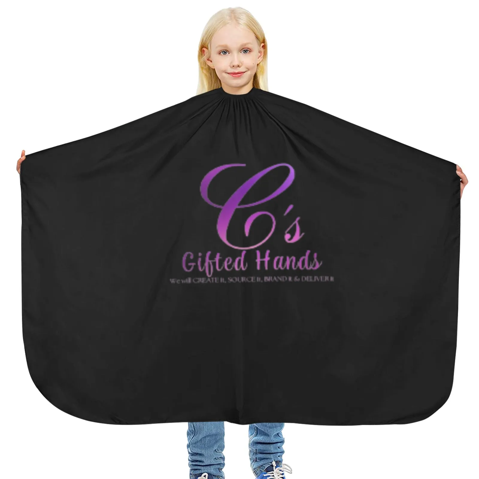 Custom Salon/Barber Hair Cape for Kids