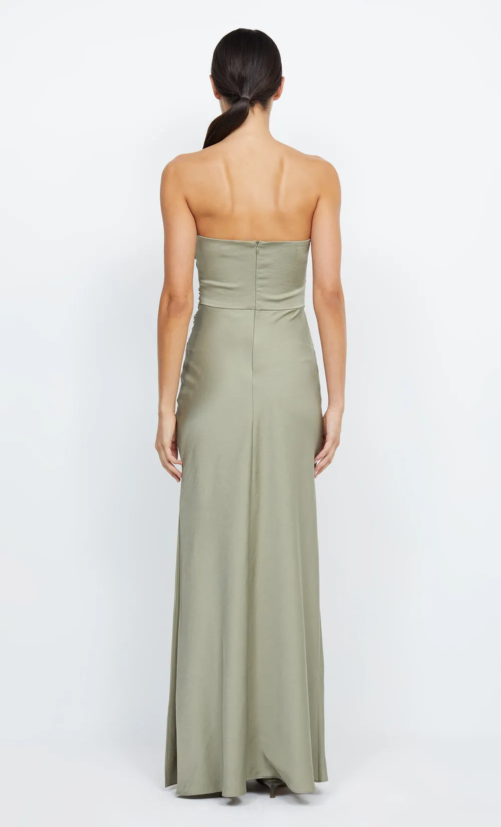 ETERNITY STRAPLESS MAXI DRESS - SAGE