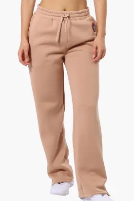 Fahrenheit Tie Waist Basic Sweatpants - Camel