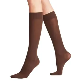 Falke Pure Matt 50 Denier Knee-High Tights - Brenda Brown