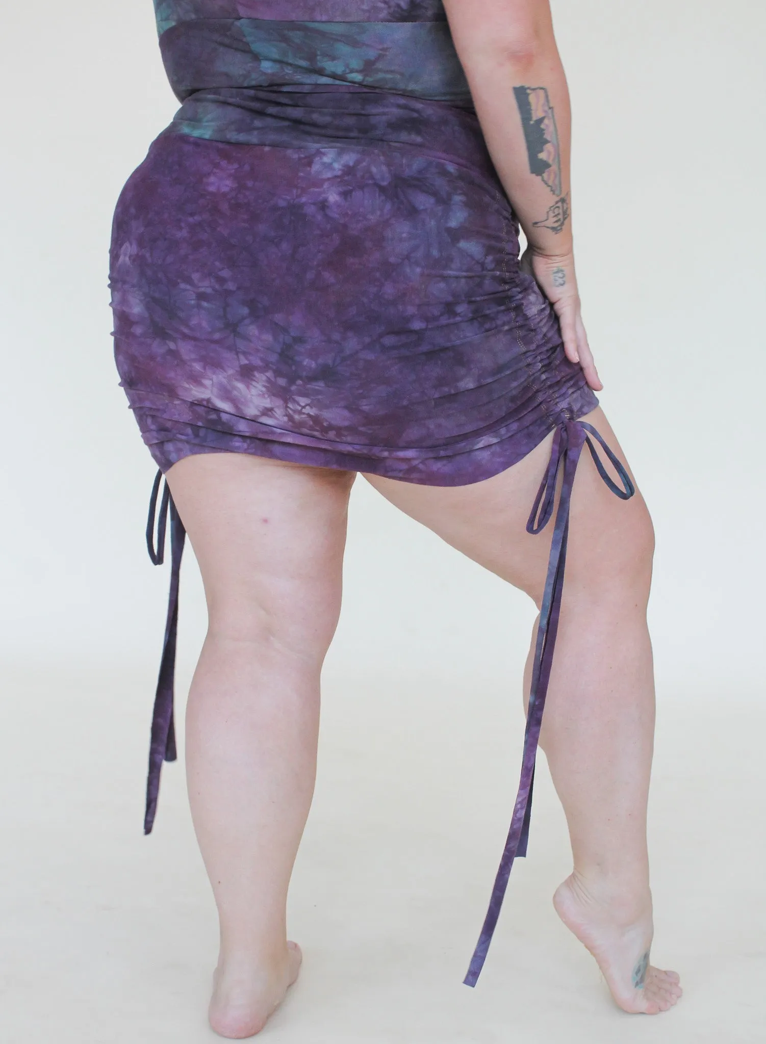 'Fluorite' Cinch Mini Skirt