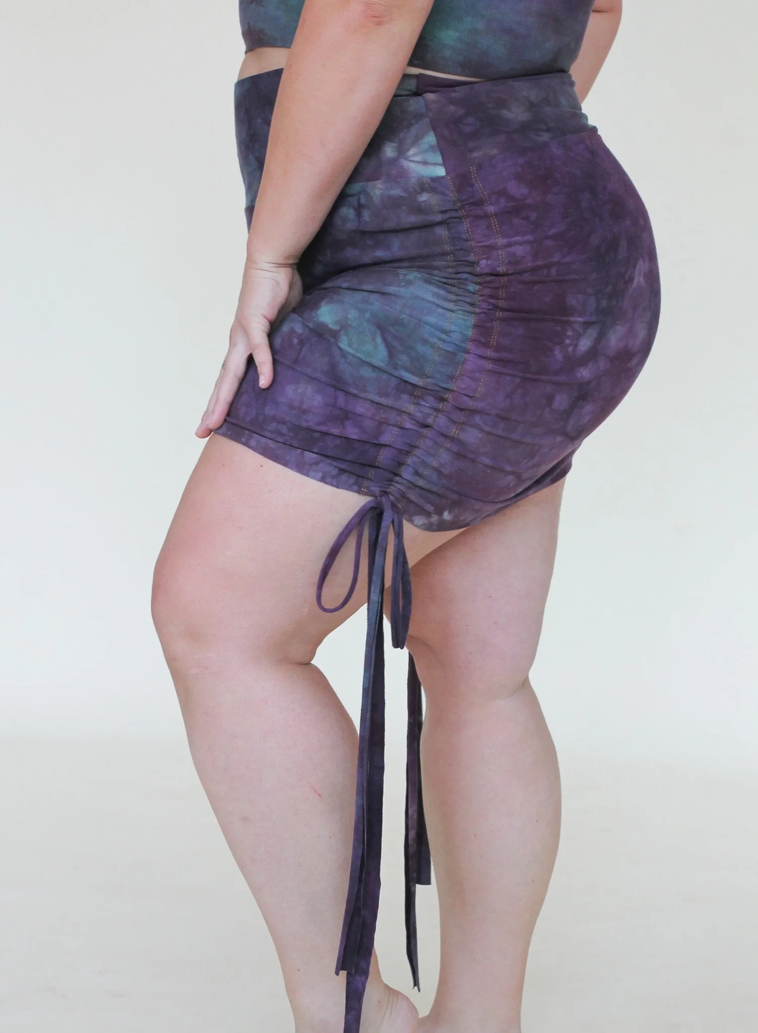 'Fluorite' Cinch Mini Skirt