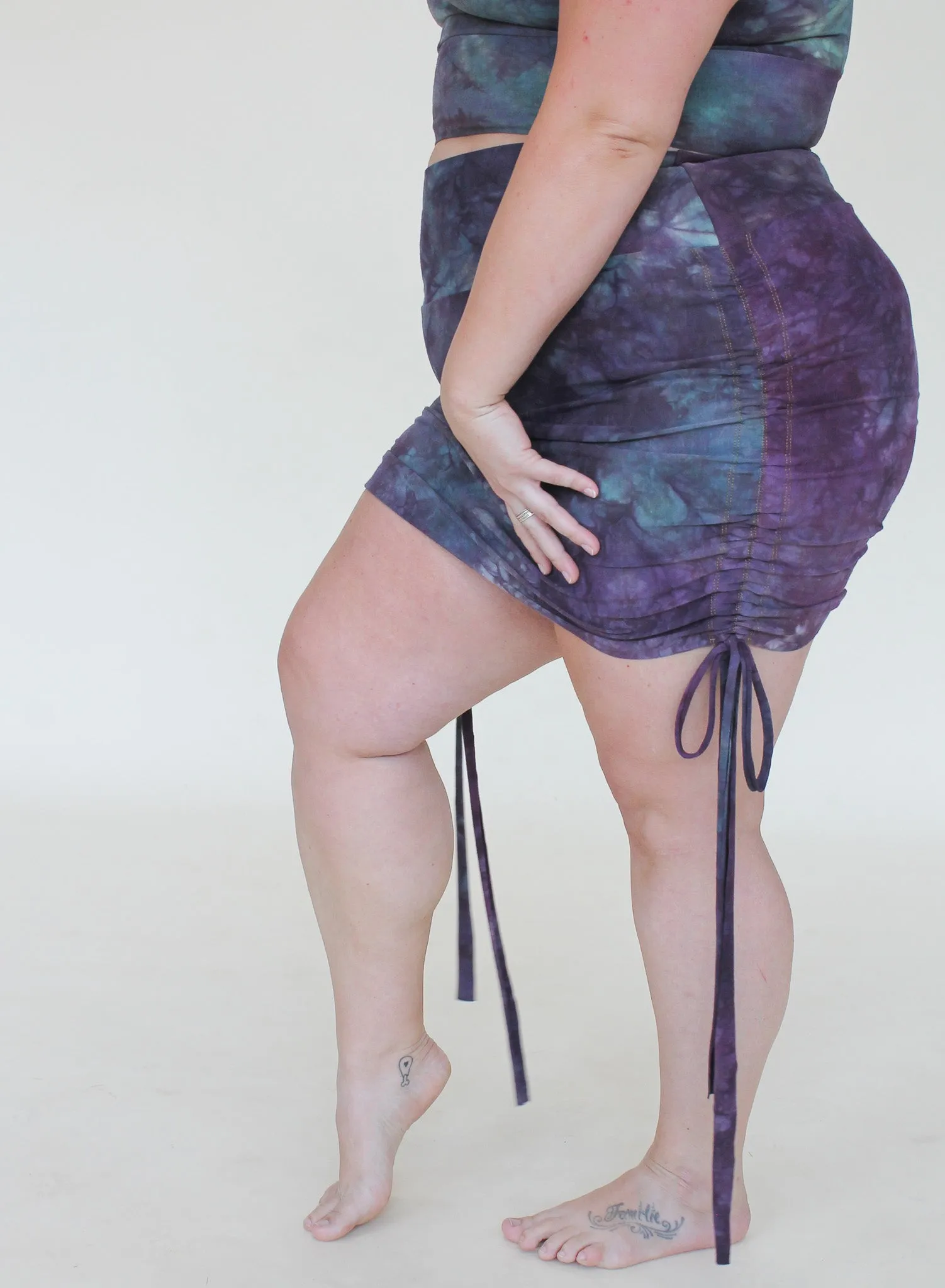 'Fluorite' Cinch Mini Skirt