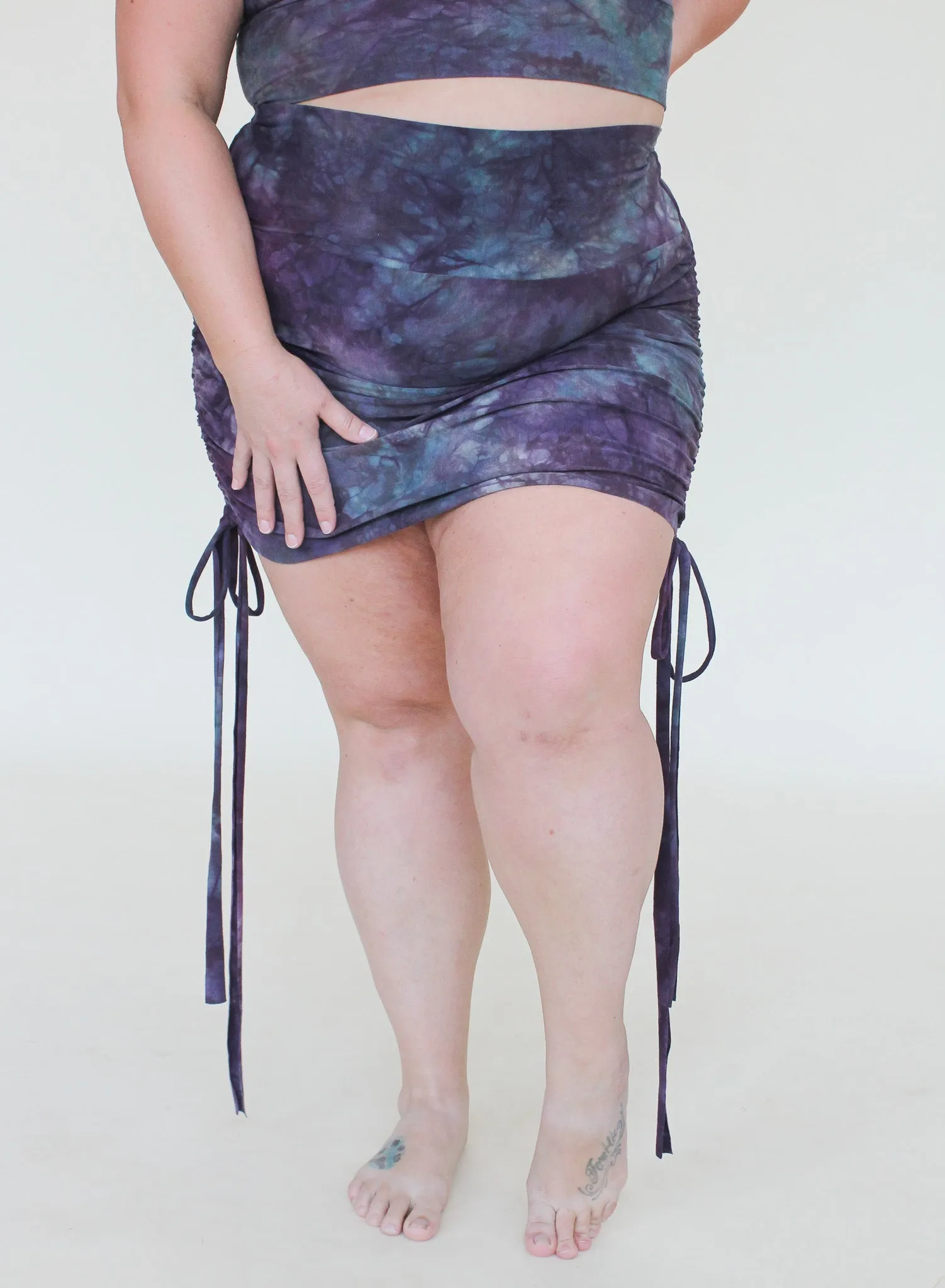 'Fluorite' Cinch Mini Skirt