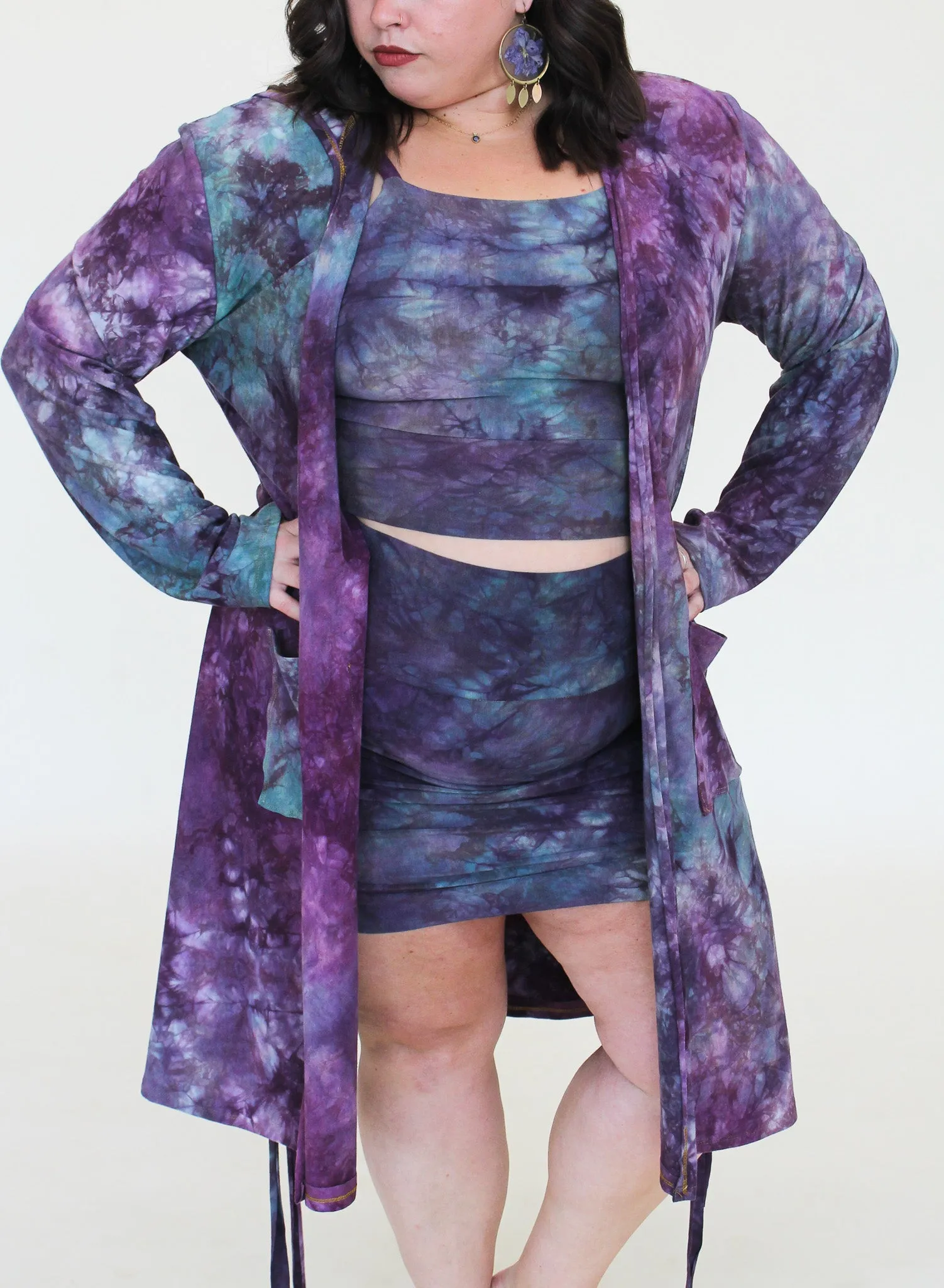 'Fluorite' Cinch Mini Skirt