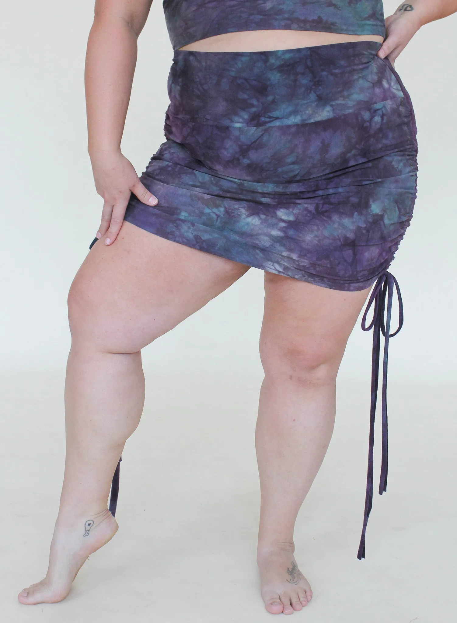 'Fluorite' Cinch Mini Skirt