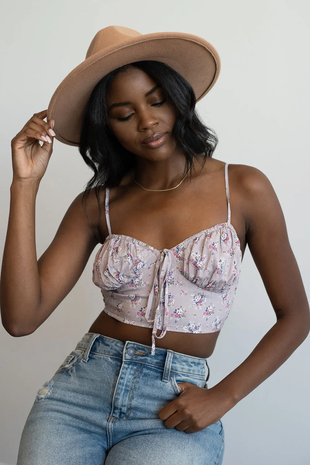 Front Tie Crop Top