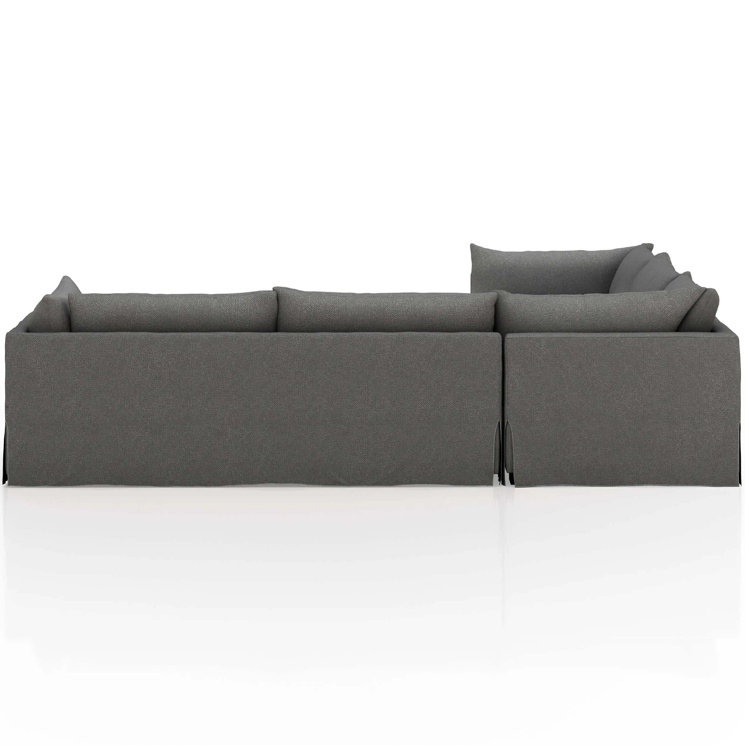 Habitat 3-Piece 122" Sectional, Fallon Charcoal