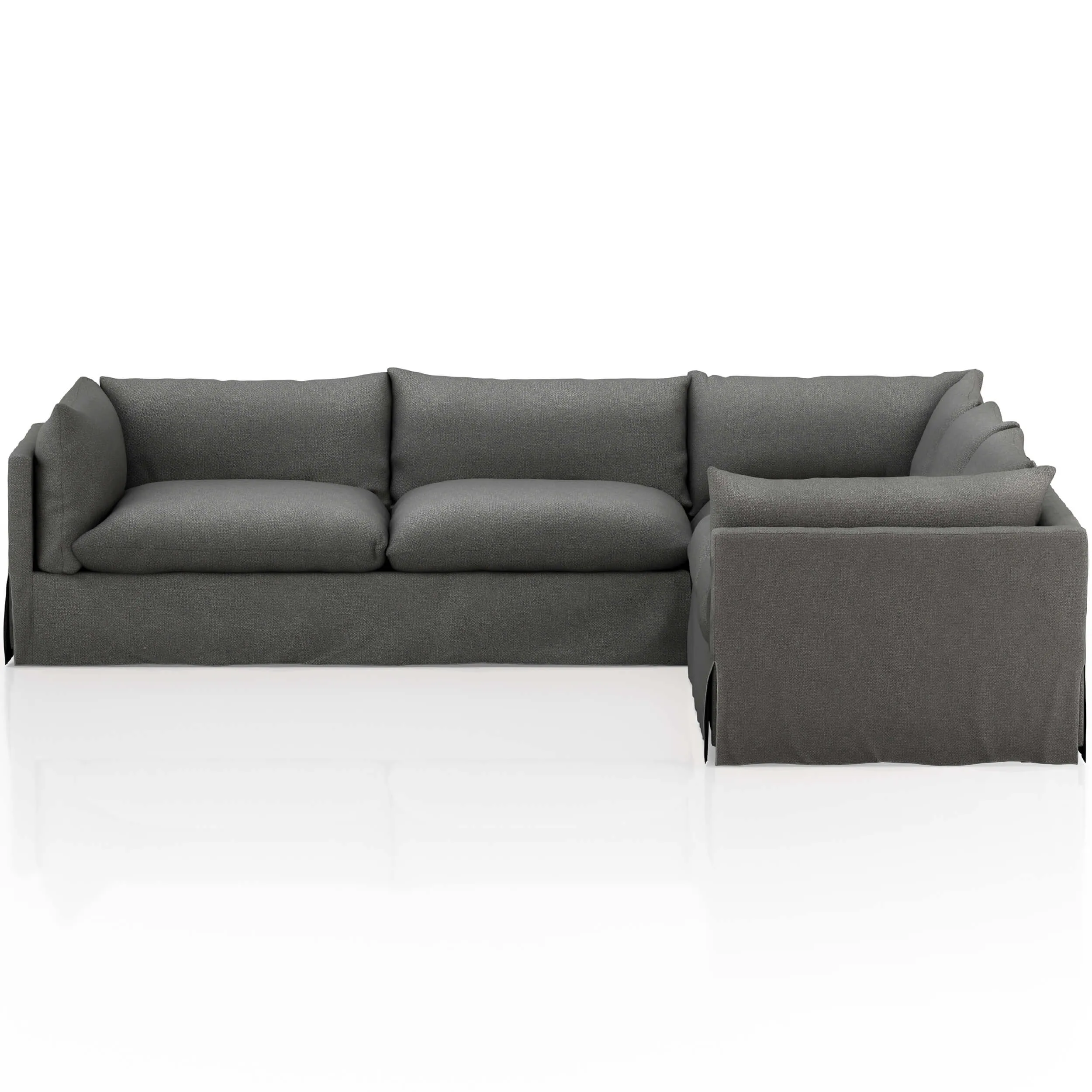 Habitat 3-Piece 122" Sectional, Fallon Charcoal