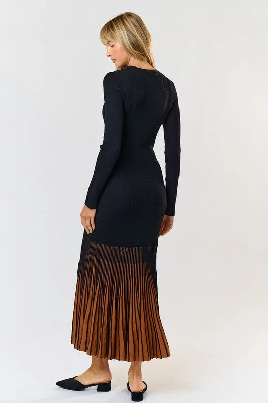 Halston Long Sleeve Dress