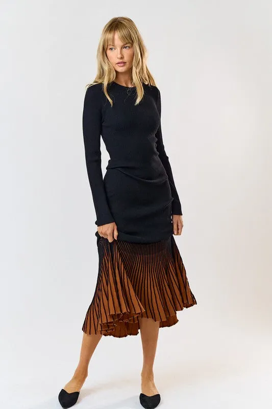 Halston Long Sleeve Dress