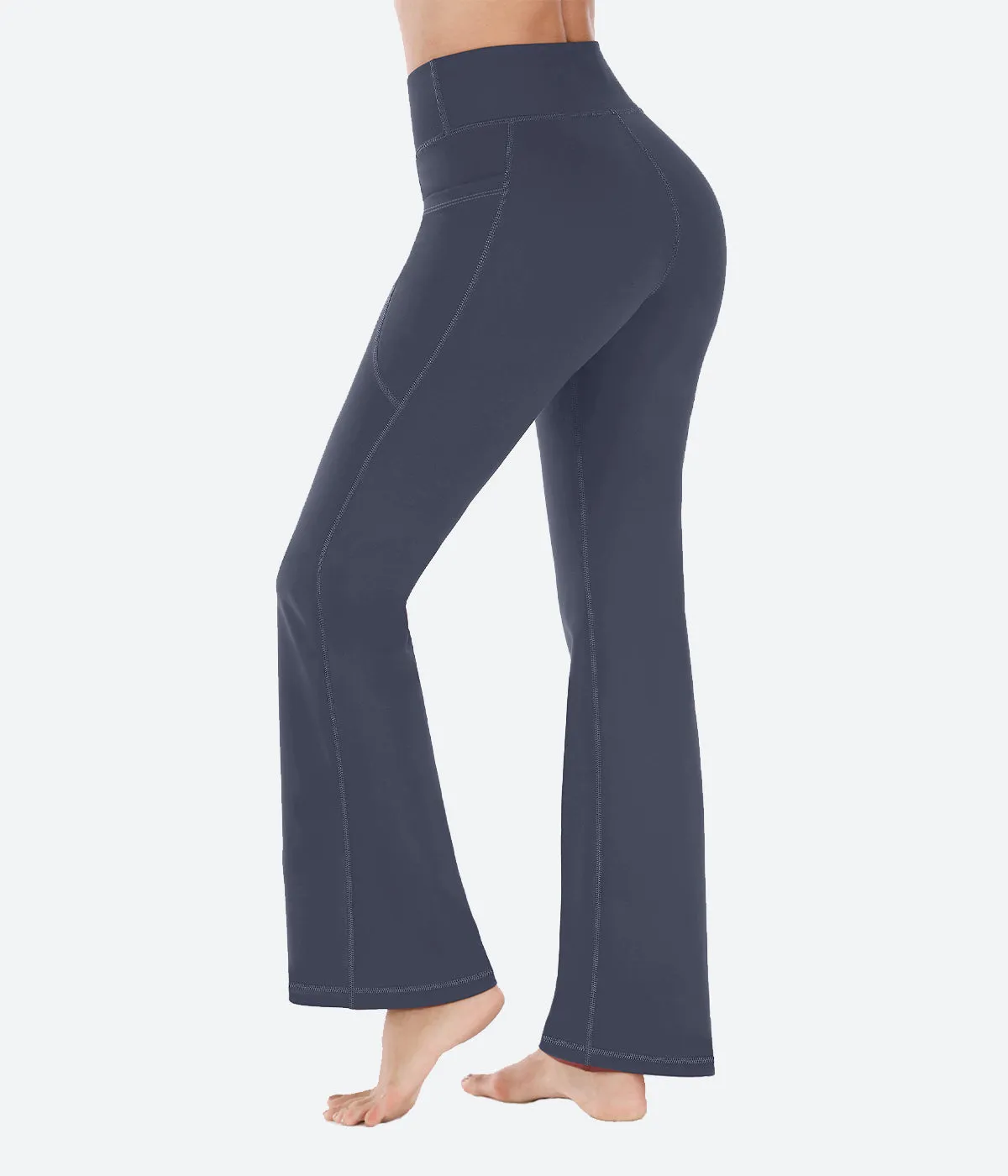 Heathyoga Bootcut Yoga Pants with Pockets - HY90