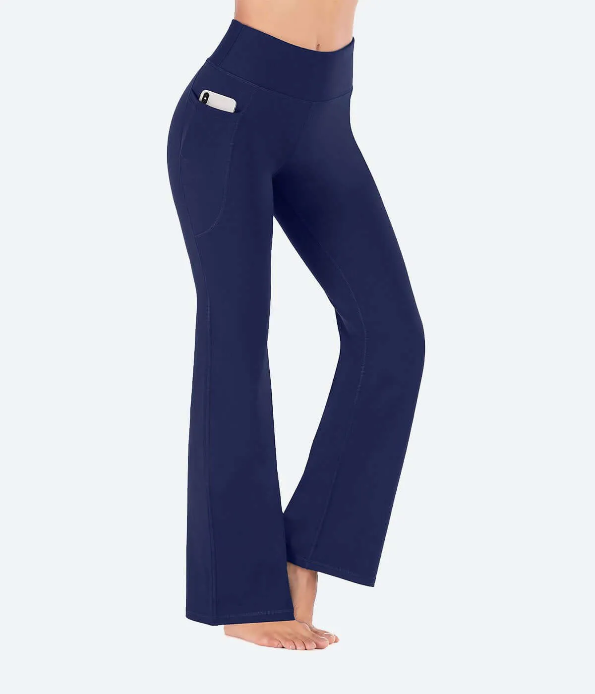 Heathyoga Bootcut Yoga Pants with Pockets - HY90