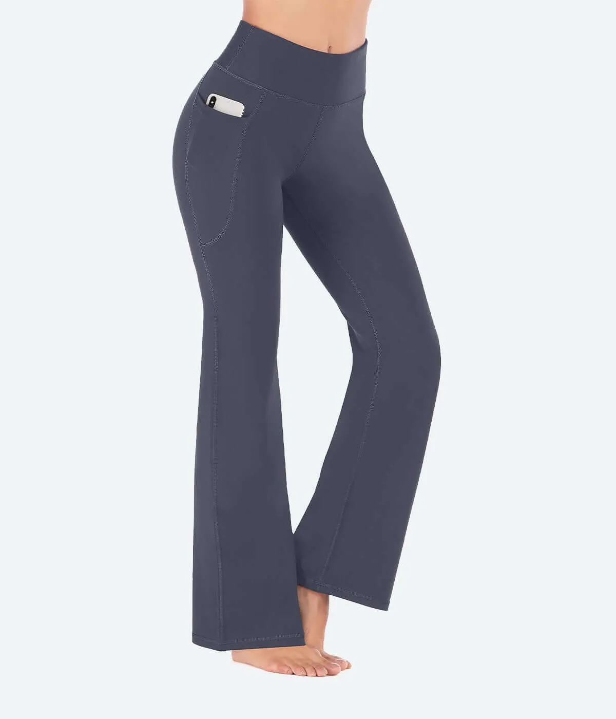 Heathyoga Bootcut Yoga Pants with Pockets - HY90