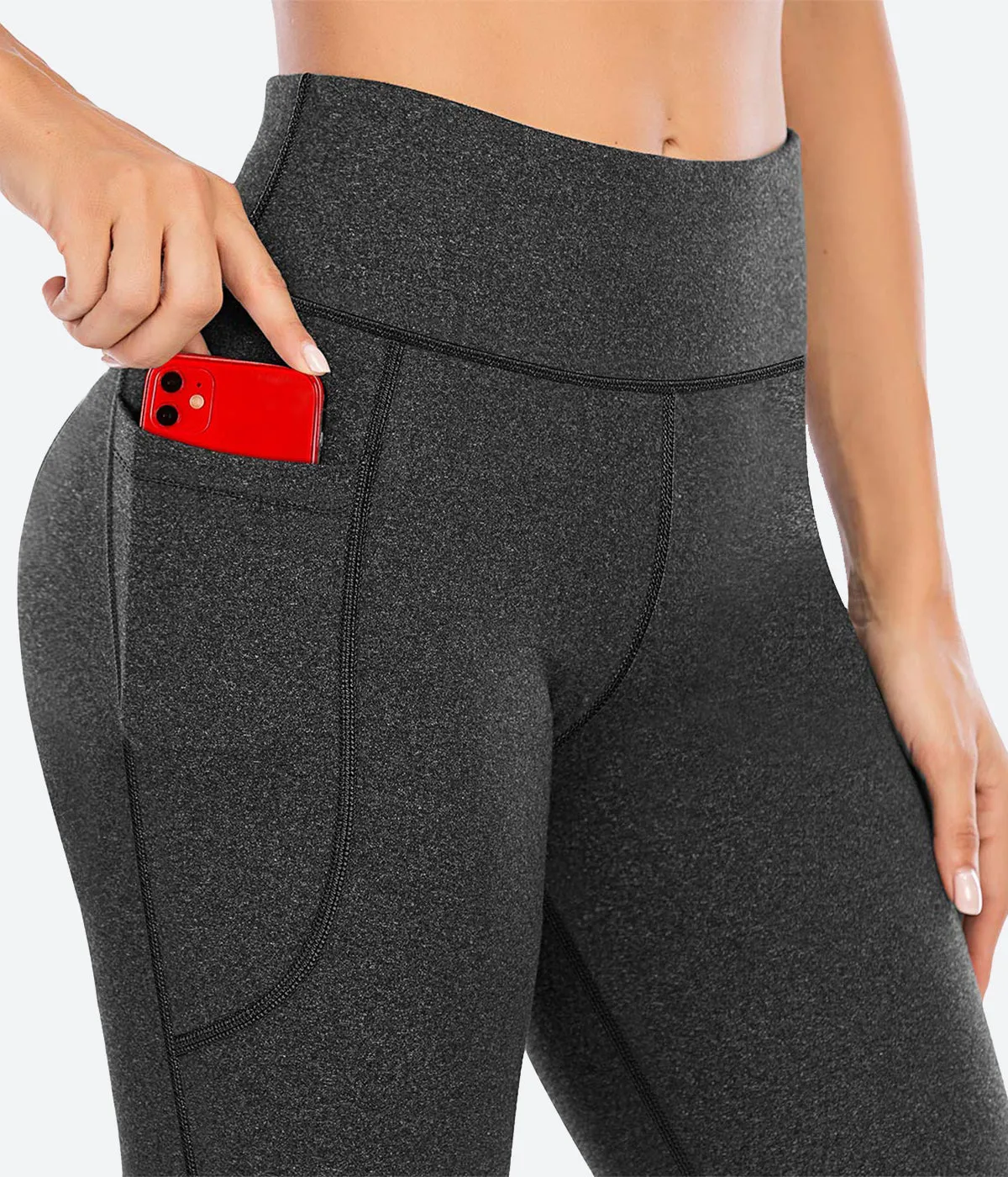 Heathyoga Bootcut Yoga Pants with Pockets - HY90