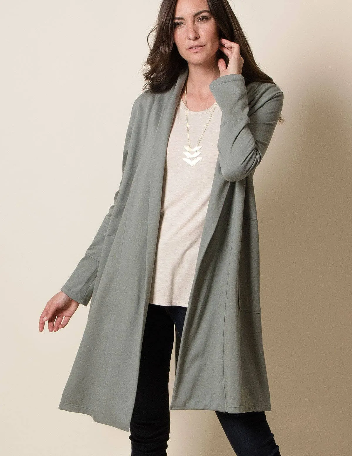 Hemp Fleece Wrap Jacket