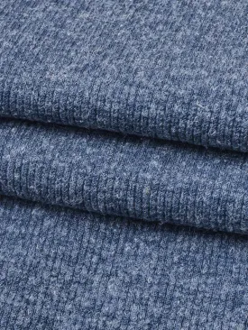 Hemp, Recycled Poly & Spandex Heavy Weight Stretched Rib Fabric (KR40/2C801)