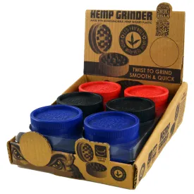 Hemp Resin 2 Piece Grinder With Magnetic Closure - 12 Pieces Per Retail Ready Display 22806