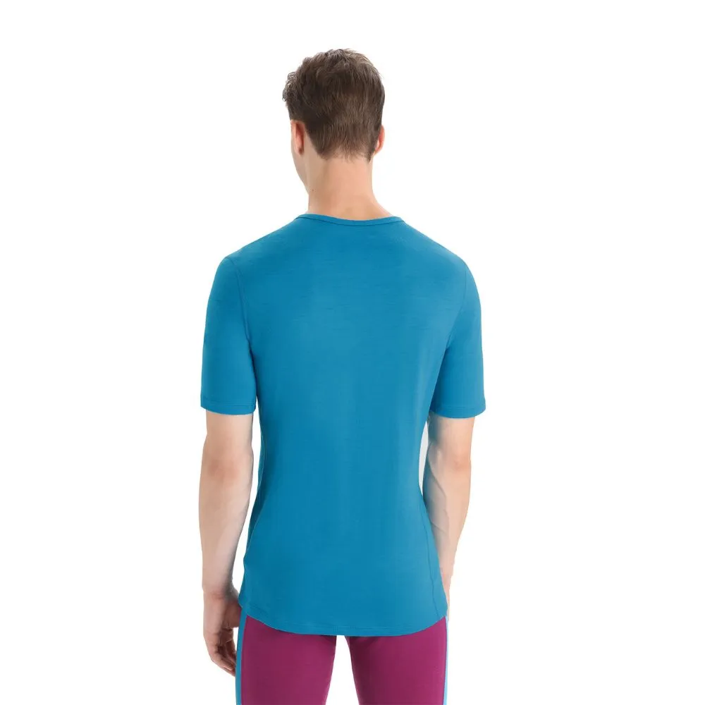 icebreaker Merino Base Layer Men's 200 Oasis Short Sleeve Crewe - Kyanite