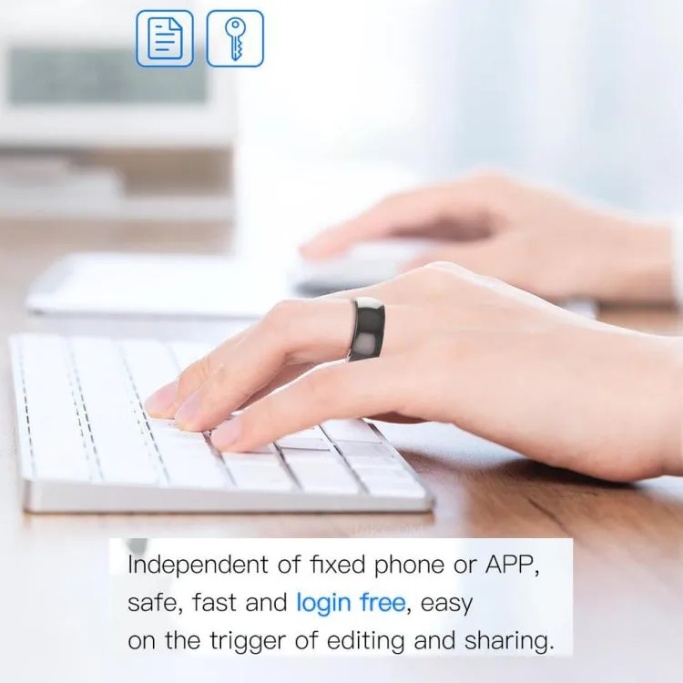 JAKCOM R4 Smart Ring Multifunctional Lord Of The Rings, Size: 57.1mm for Apple & Android(Number 8)