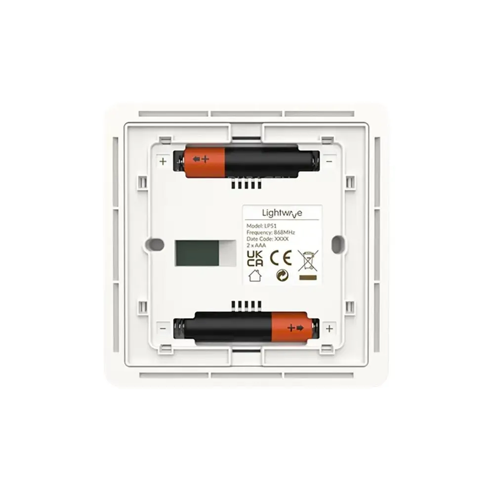 LIGHTWAVE LP51-WH 1 Gang Wire-Free Smart Dimmer Switch - White