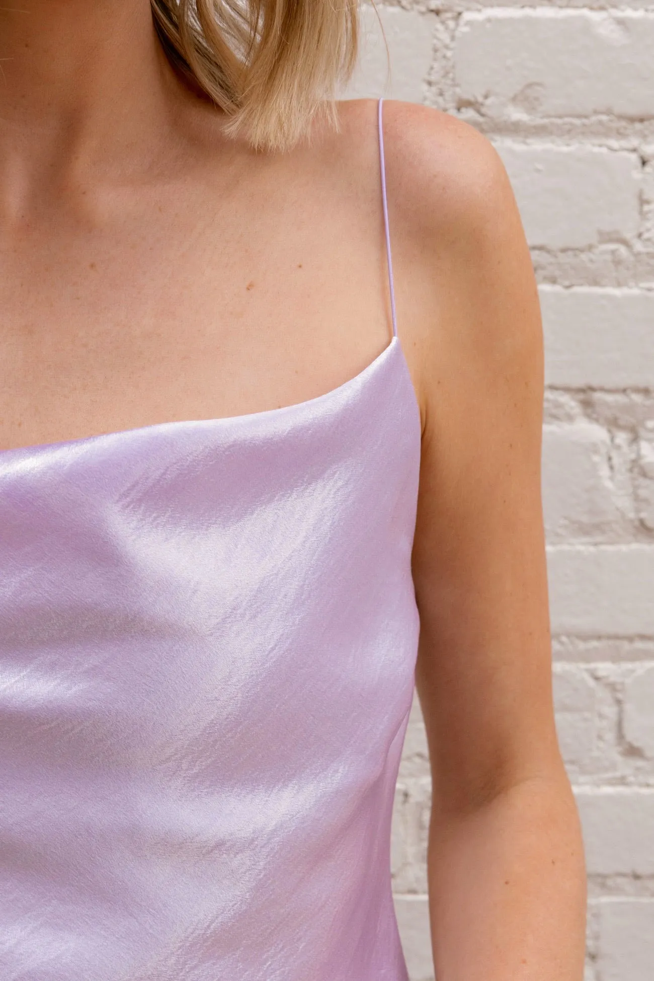 Lilac Mini Slip Dress