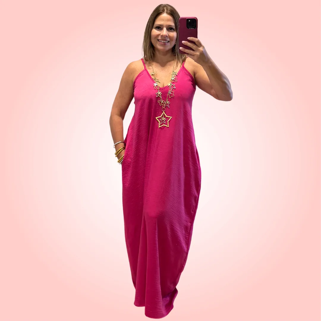 Lovely Pink Maxi Dress