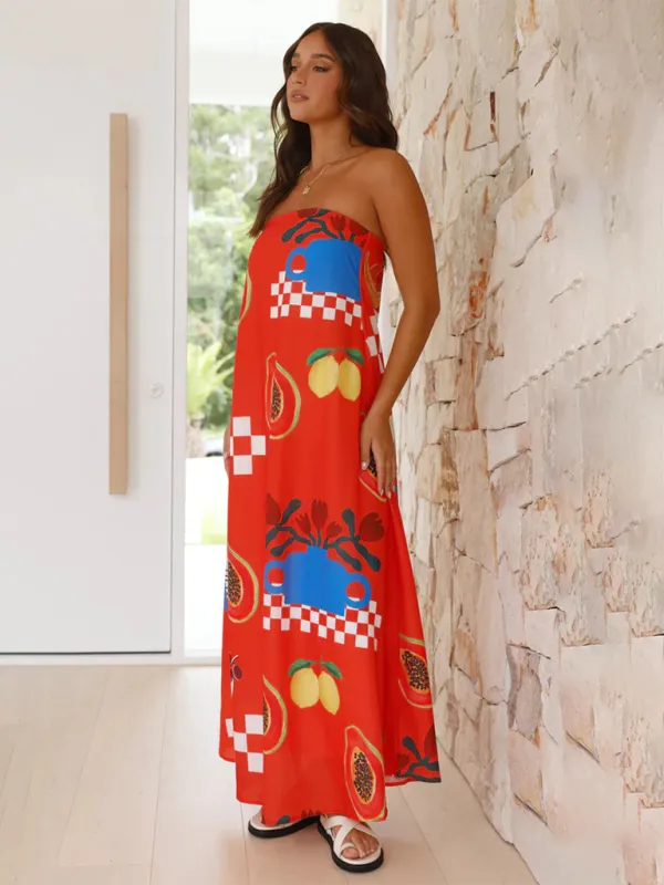 Mendes Strapless Maxi Dress