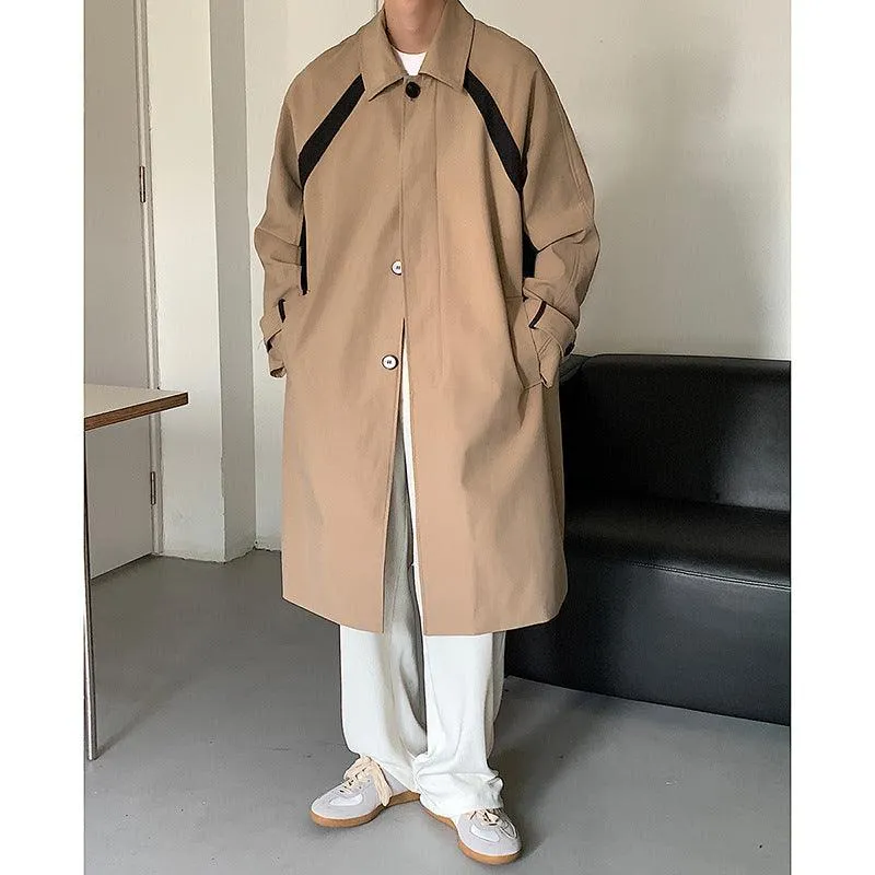 Men's Mid-Length Trench Coat