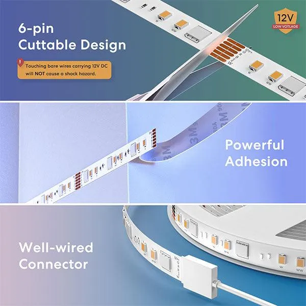 Meross Smart Wi-Fi Light Strip Pro With RGBW  5m-MA8E