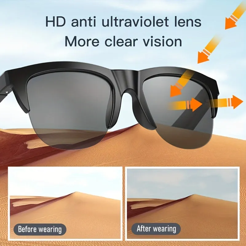 New 5.0 Smart Wireless Sunglasses Music, Calls, HD Lens, Long Battery Life