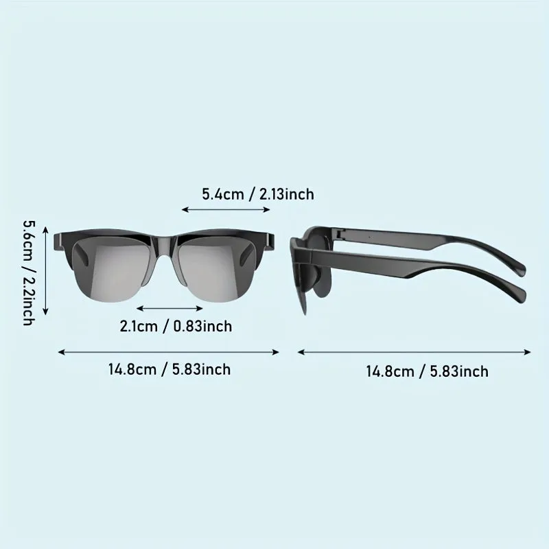 New 5.0 Smart Wireless Sunglasses Music, Calls, HD Lens, Long Battery Life