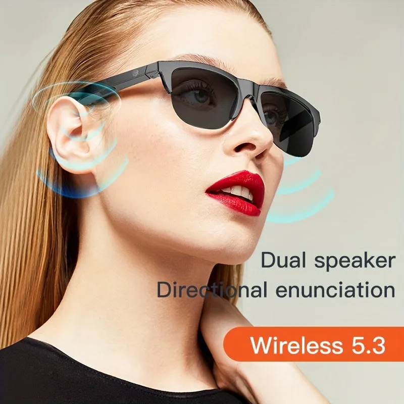 New 5.0 Smart Wireless Sunglasses Music, Calls, HD Lens, Long Battery Life