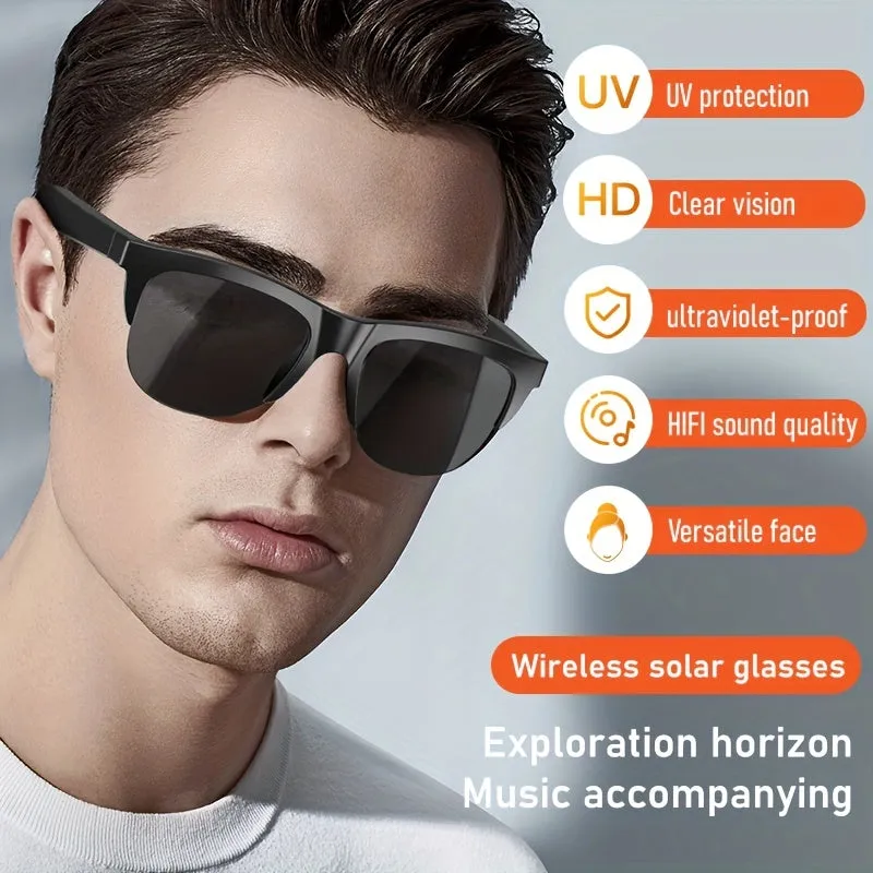 New 5.0 Smart Wireless Sunglasses Music, Calls, HD Lens, Long Battery Life