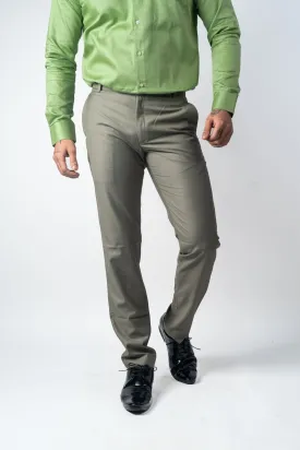 Olive Green Color Blend Cotton Pant For Men