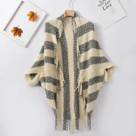 Pankh Arc Cardigan Fringe Open Front Kimono Cape