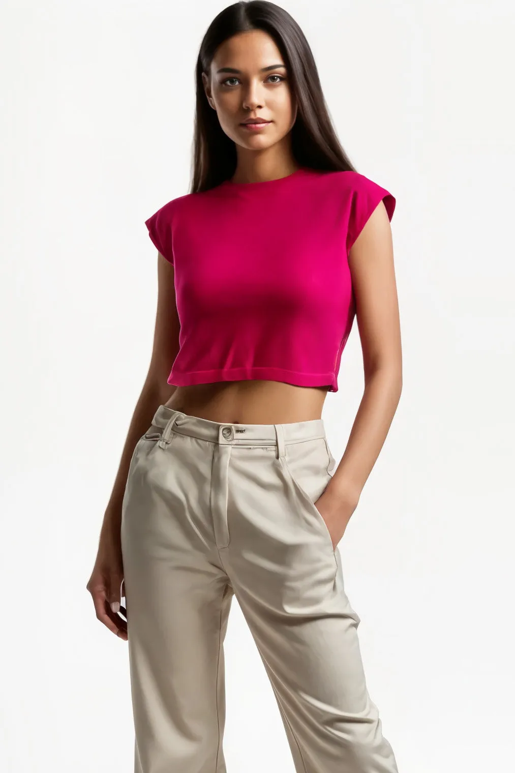 Pink Crop Top