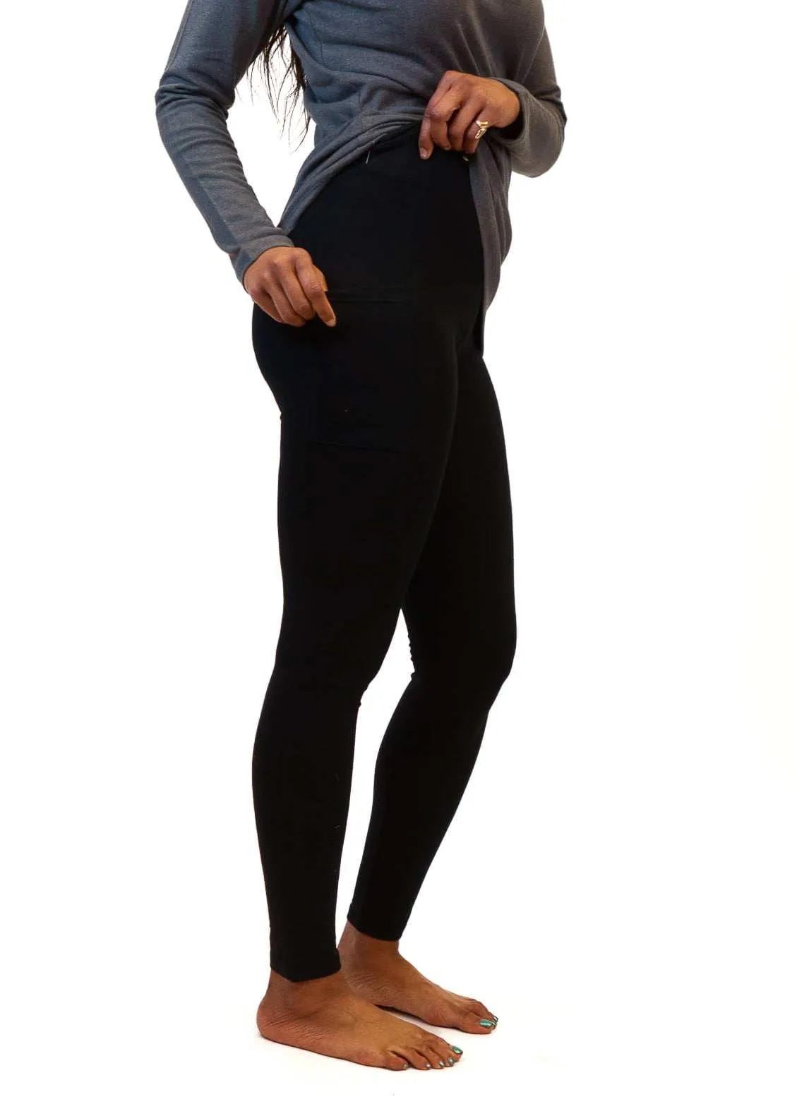 Pocket Leggings - Women's Hemp Leggings with Pockets