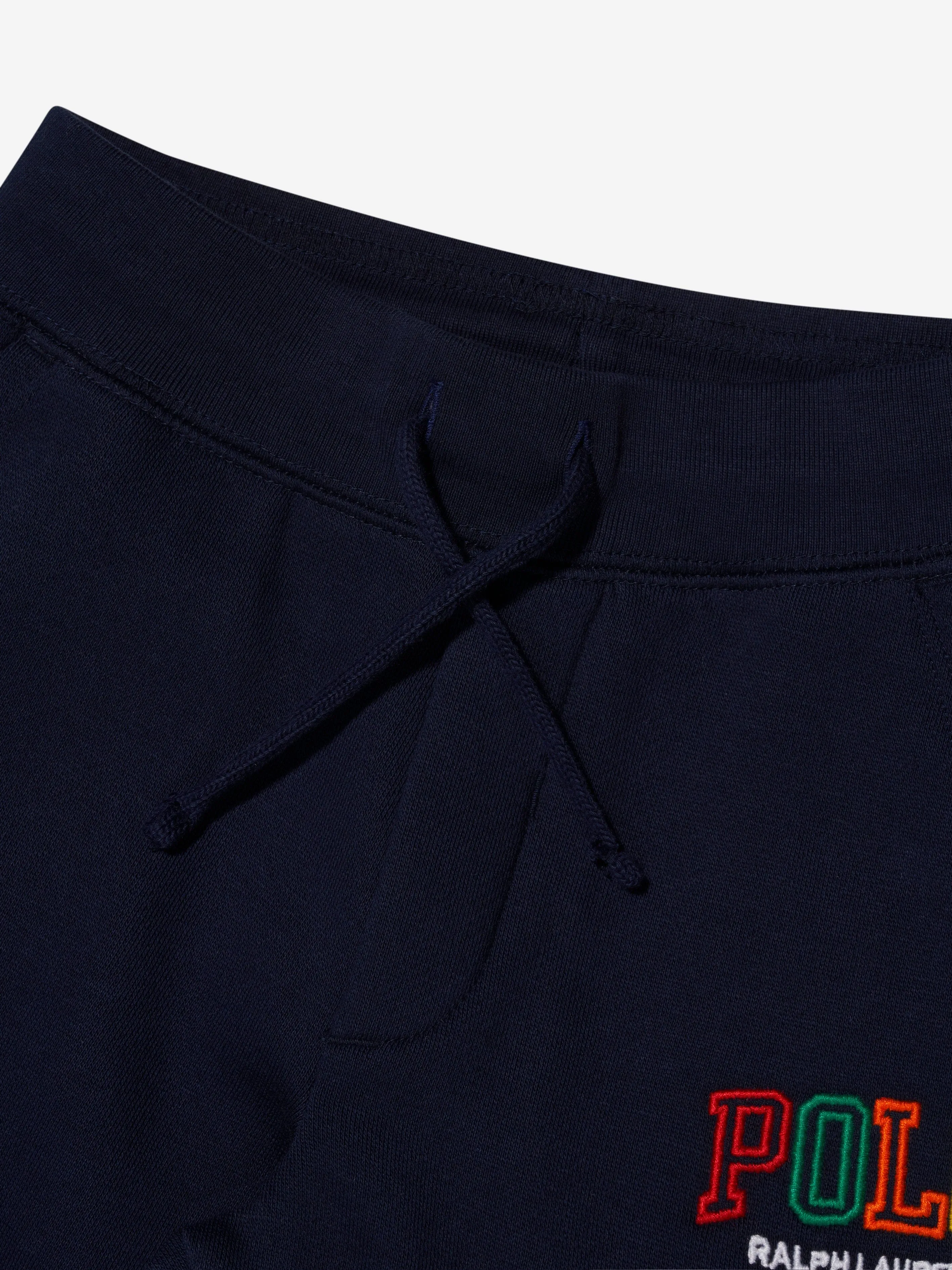 Ralph Lauren Boys Polo Logo Joggers in Navy