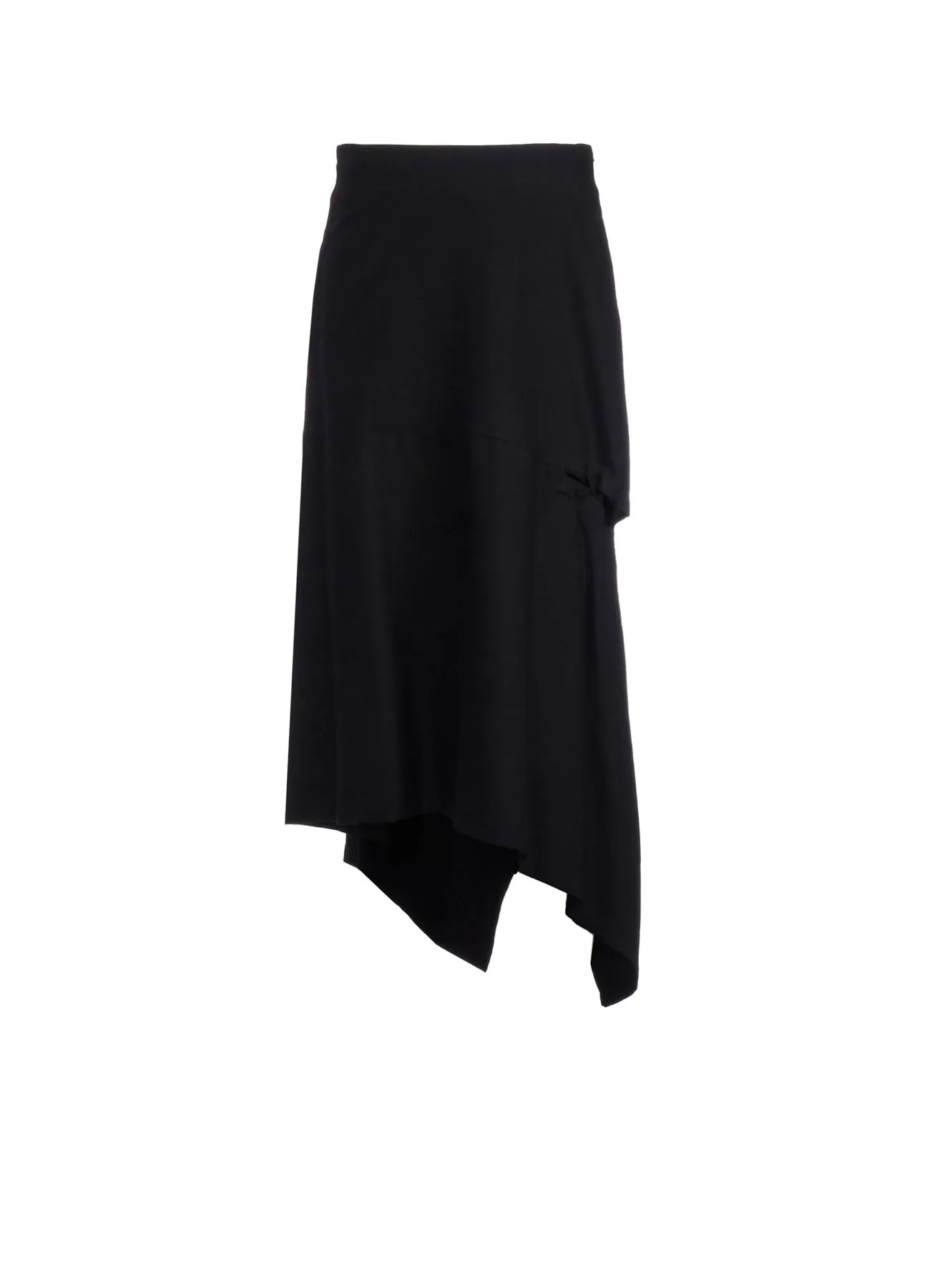 RY/W GABARDINE BACK SIDE LACE UP SKIRT